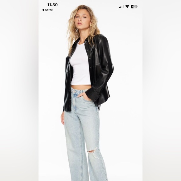 faux leather jacket - Picture 1 of 4